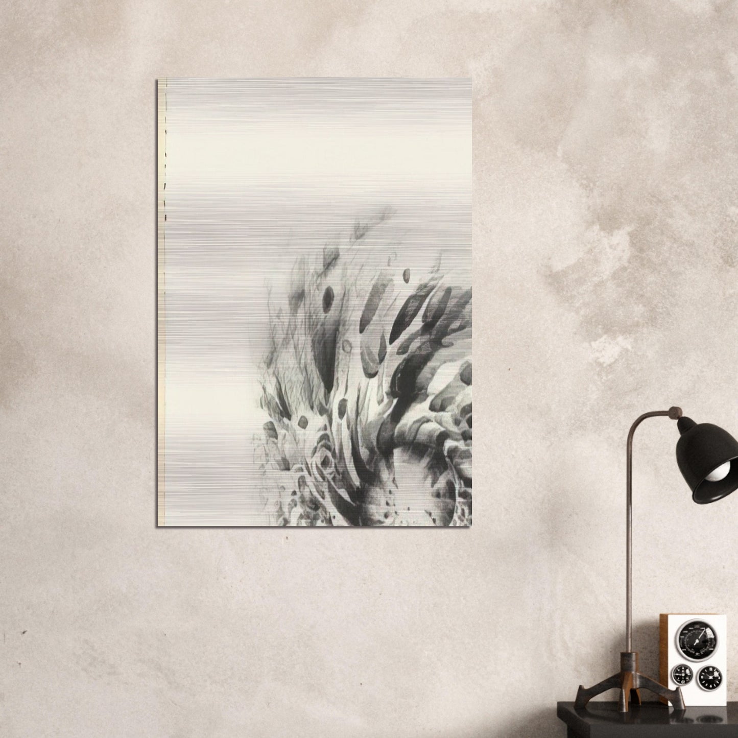 THIRD STONE 1963 - Lee Bontecou Brushed Aluminum Print - 70x100 cm / 28x40 inches | Lee Bontecou Aluminum Print | Lee Bontecou Prints