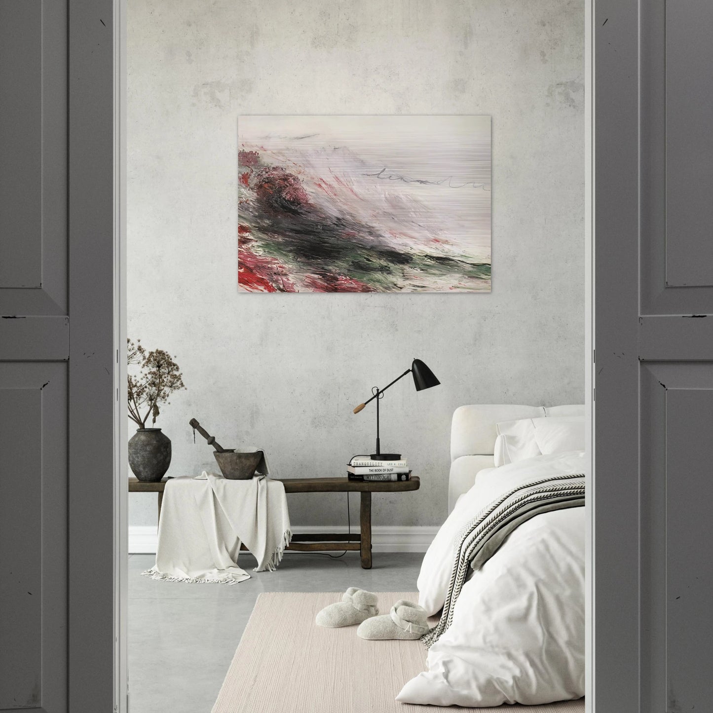 Hero and Leandro  A Painting in Four Parts  Part I - Cy Twombly Brushed Aluminum Print - 70x100 cm / 28x40 inches | Cy Twombly Aluminum Print | Cy Twombly Prints
