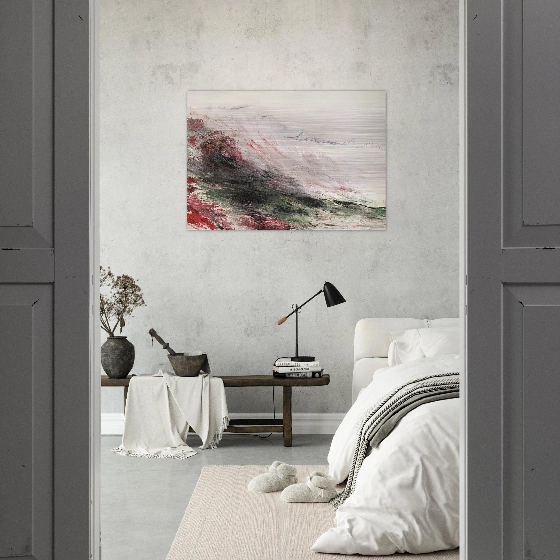 Hero and Leandro  A Painting in Four Parts  Part I - Cy Twombly Brushed Aluminum Print - 70x100 cm / 28x40 inches | Cy Twombly Aluminum Print | Cy Twombly Prints