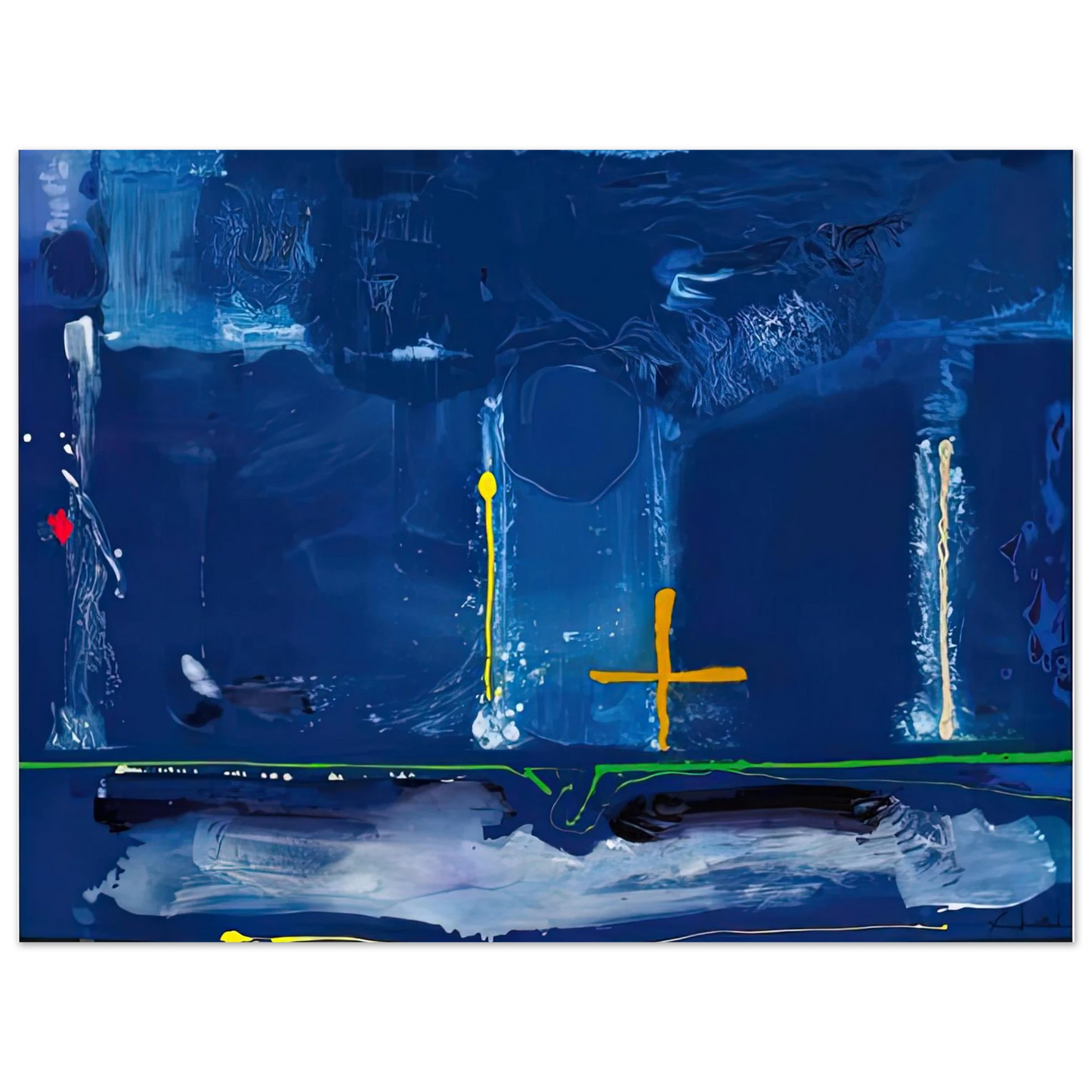 Helen Frankenthaler - Sister Sky, 1991- Wall Art - 21x29.7 cm / 8x12" - Fine Art Poster-canvas - -