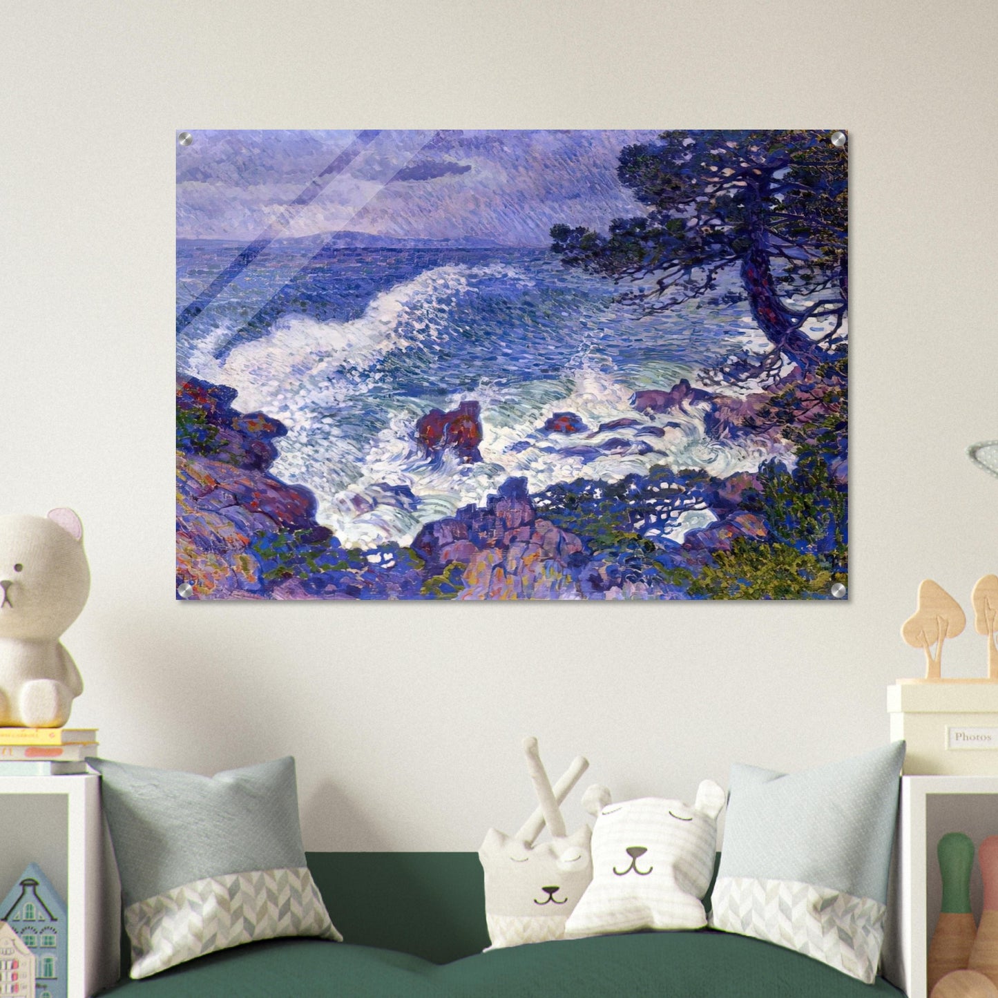 EAST WIND 1904 - Theo van Rysselberghe Acrylic Print - 70x100 cm / 28x40″ inches