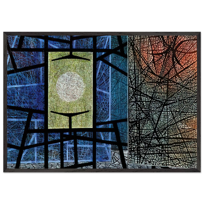 Equations - 1965 - Jimmy Ernst 70x100 cm / 28x40 inches Framed Art Print – Black Wooden Frame