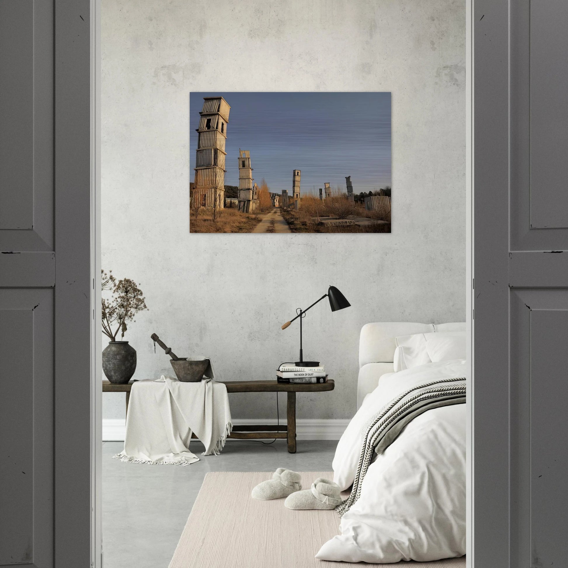 KIEFER S STUDIO COMPLEX AT BARJAC IN SOUTHERN FRANCE 2012 - Anselm Kiefer Brushed Aluminum Print - 70x100 cm / 28x40 inches | Anselm Kiefer Aluminum Print | Anselm Kiefer Prints