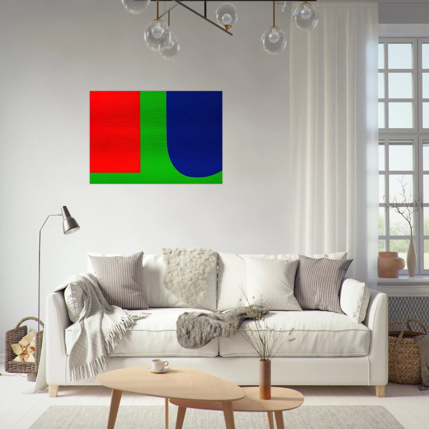 Red Blue Green - Ellsworth Kelly Brushed Aluminum Print - 70x100 cm / 28x40 inches | Ellsworth Kelly Aluminum Print | Ellsworth Kelly Prints