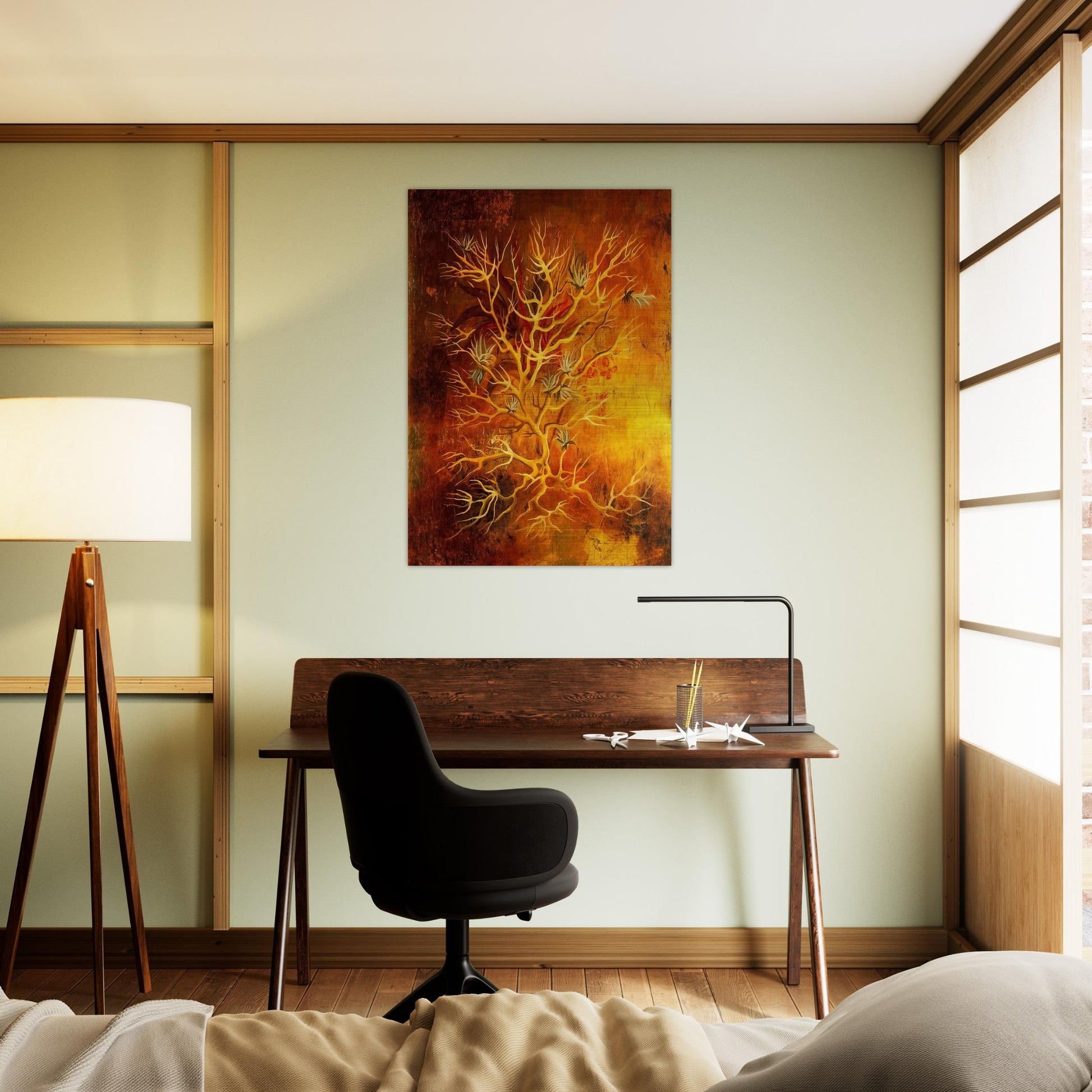 PLANT 1960 - Remedios Varo Brushed Aluminum Print - 70x100 cm / 28x40 inches | Remedios Varo Aluminum Print | Remedios Varo Prints