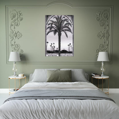 PALM TREE 1 - MC Escher Brushed Aluminum Print - 70x100 cm / 28x40 inches | MC Escher Aluminum Print | MC Escher Prints