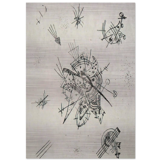 SMALL WORLDS X 1922 - Wassily Kandinsky Brushed Aluminum Print - 70x100 cm / 28x40 inches | Wassily Kandinsky Aluminum Print | Wassily Kandinsky Prints