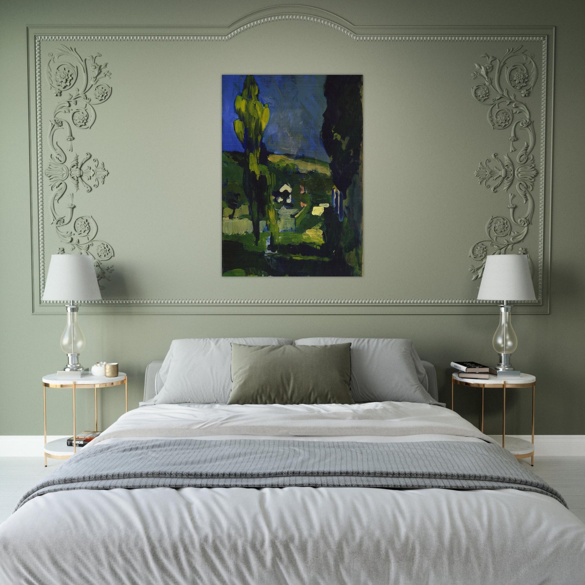 POPLARS 1900 - Andre Derain Brushed Aluminum Print - 70x100 cm / 28x40 inches | Andre Derain Aluminum Print | Andre Derain Prints