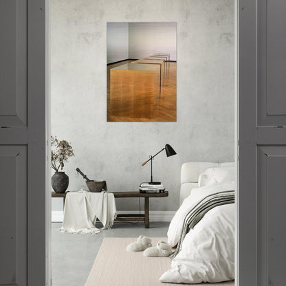 Untitled Six Boxes - 1974 - Donald Judd Brushed Aluminum Print - 70x100 cm / 28x40 inches | Donald Judd Aluminum Print | Donald Judd Prints