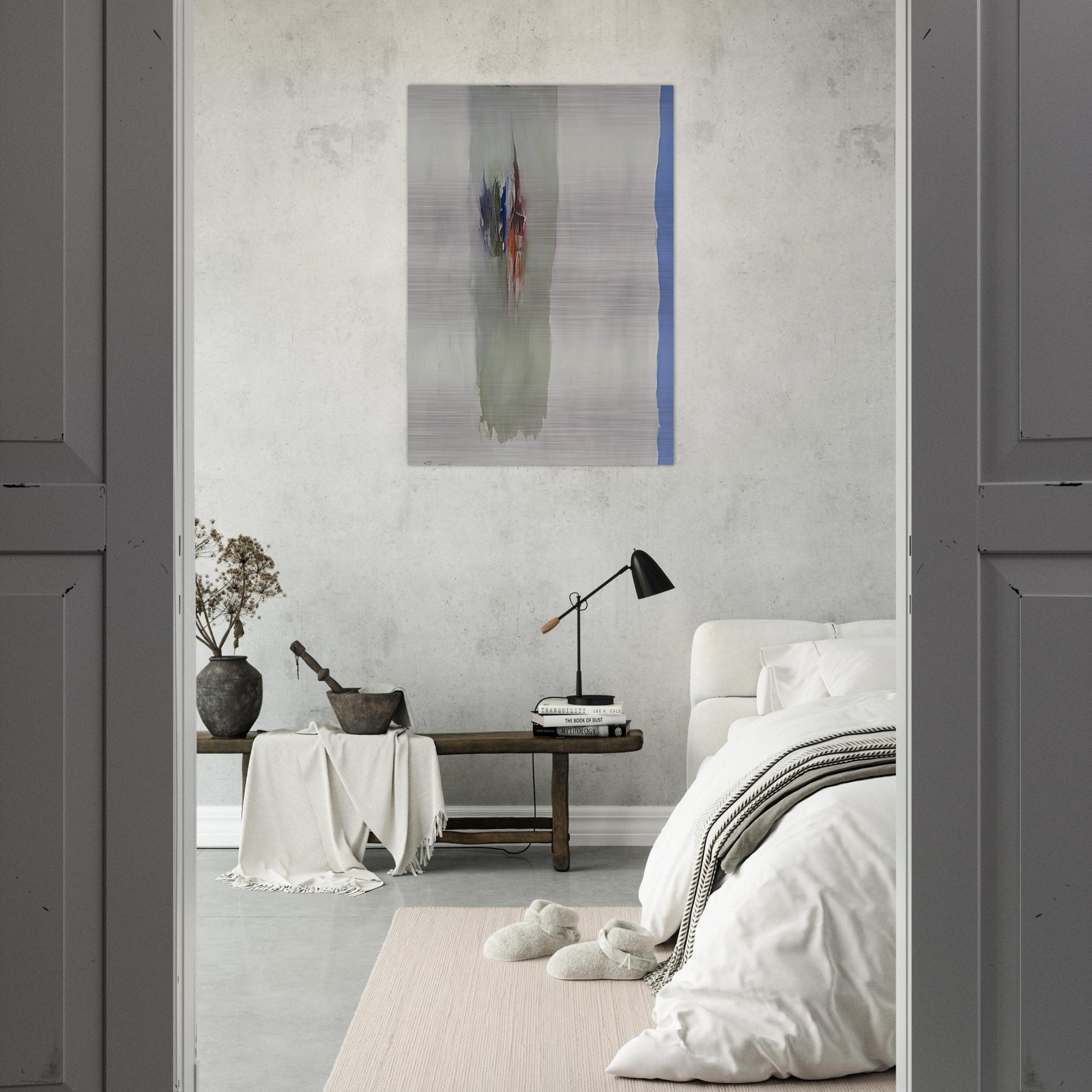 Sentinell III A - 1965 - Theodoros Stamos Brushed Aluminum Print - 70x100 cm / 28x40 inches | Theodoros Stamos Aluminum Print | Theodoros Stamos Prints