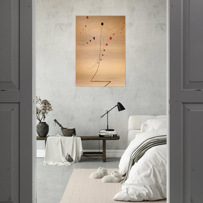 RED CASCADE 1954 - Alexander Calder Brushed Aluminum Print - 70x100 cm / 28x40 inches | Alexander Calder Aluminum Print | Alexander Calder Prints