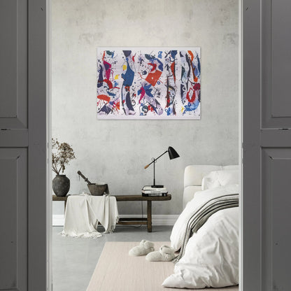 The Five Continents - Sam Francis Brushed Aluminum Print - 70x100 cm / 28x40 inches | Sam Francis Aluminum Print | Sam Francis Prints