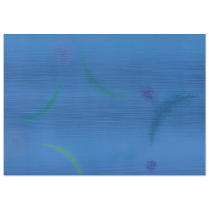 Energien im Blau - 1949 - Max Bill Brushed Aluminum Print - 70x100 cm / 28x40 inches | Max Bill Aluminum Print | Max Bill Prints