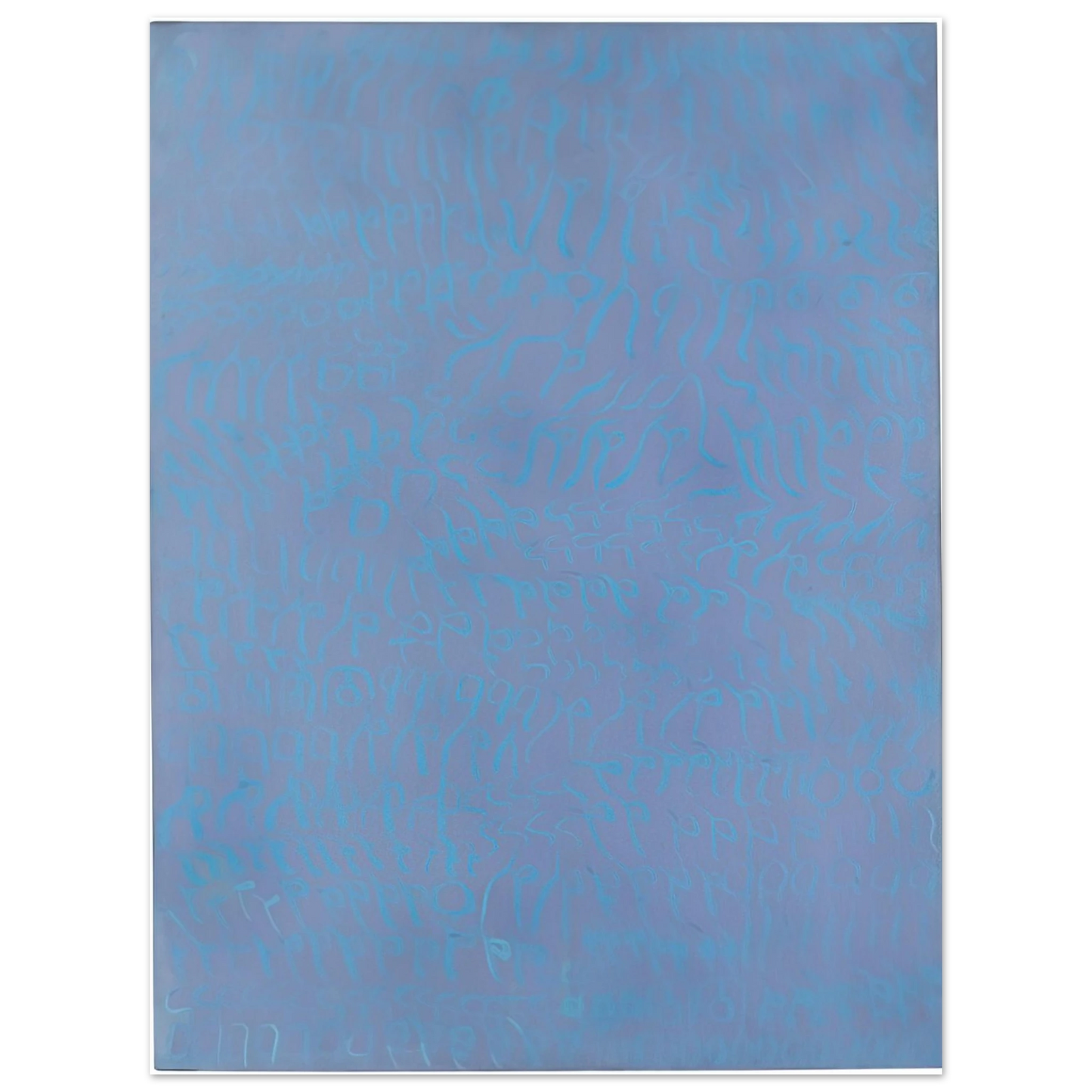 Carla Accardi - Azzurro turchese - 1964  75x100 cm / 30x40inches Fine Art Poster