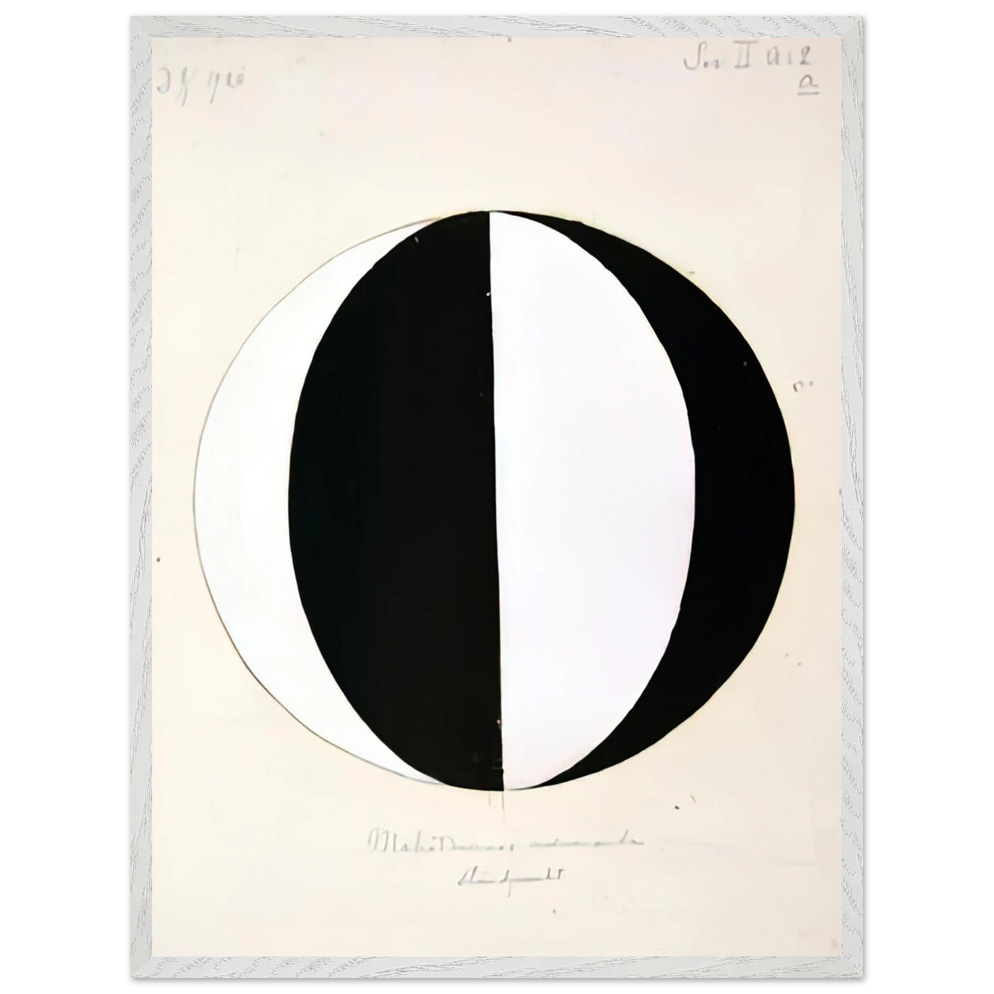 Hilma af Klint - THE MAHATMAS PRESENT STANDING POINT SERIES II NO 2A 1920 Wall art - A3 (29.7 x 42  cm) - Fine Art Poster-canvas - -
