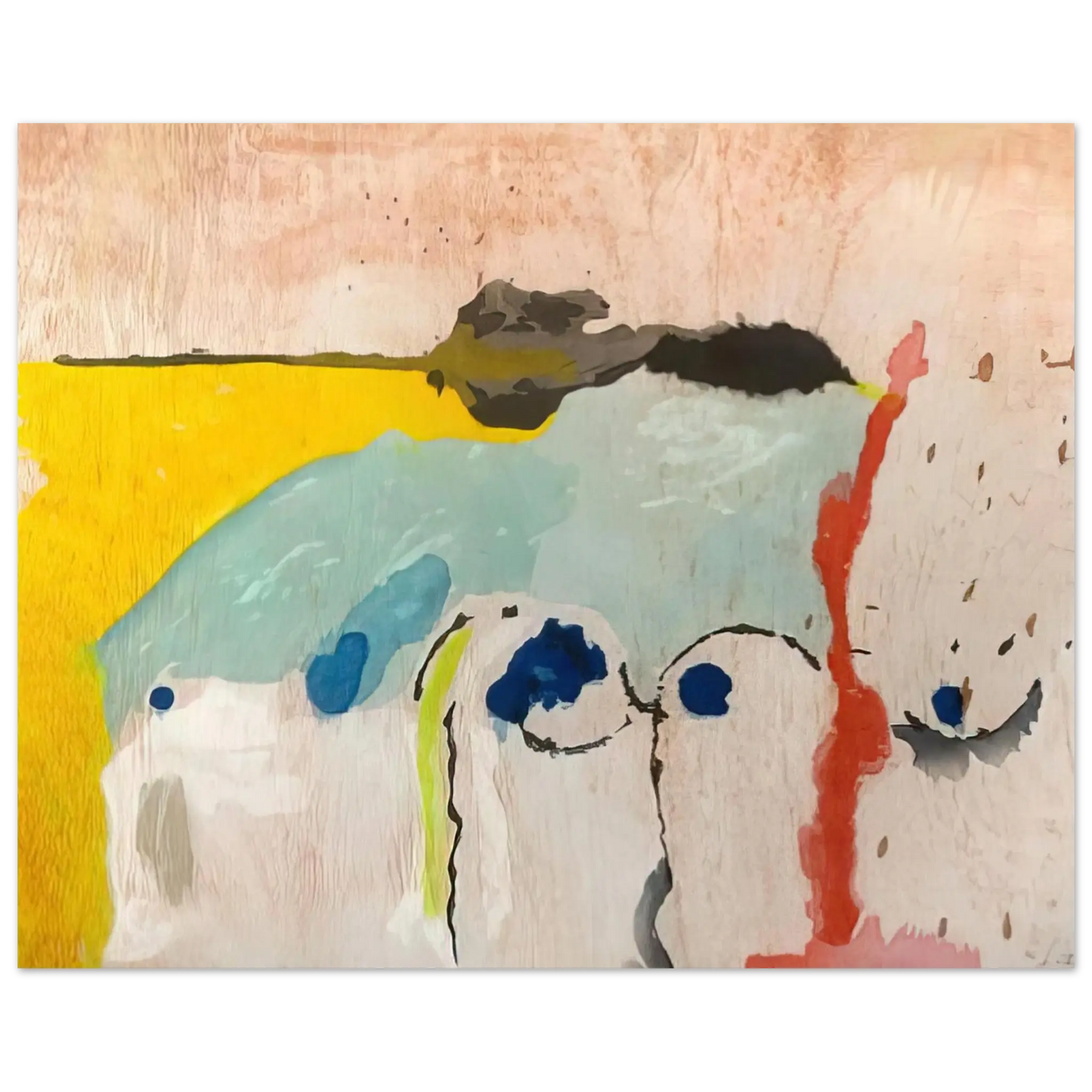 Helen Frankenthaler - Tales of Genji I - 1998 Wall art - 45x60 cm / 18x24 Inches - Fine Art Poster - -