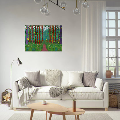 David Hockney - David Hockney Brushed Aluminum Print - 70x100 cm / 28x40 inches | David Hockney Aluminum Print | David Hockney Prints