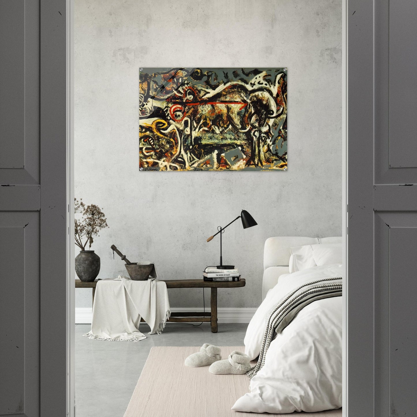 THE SHE WOLF - Jackson Pollock Acrylic Print - 70x100 cm / 28x40″ inches