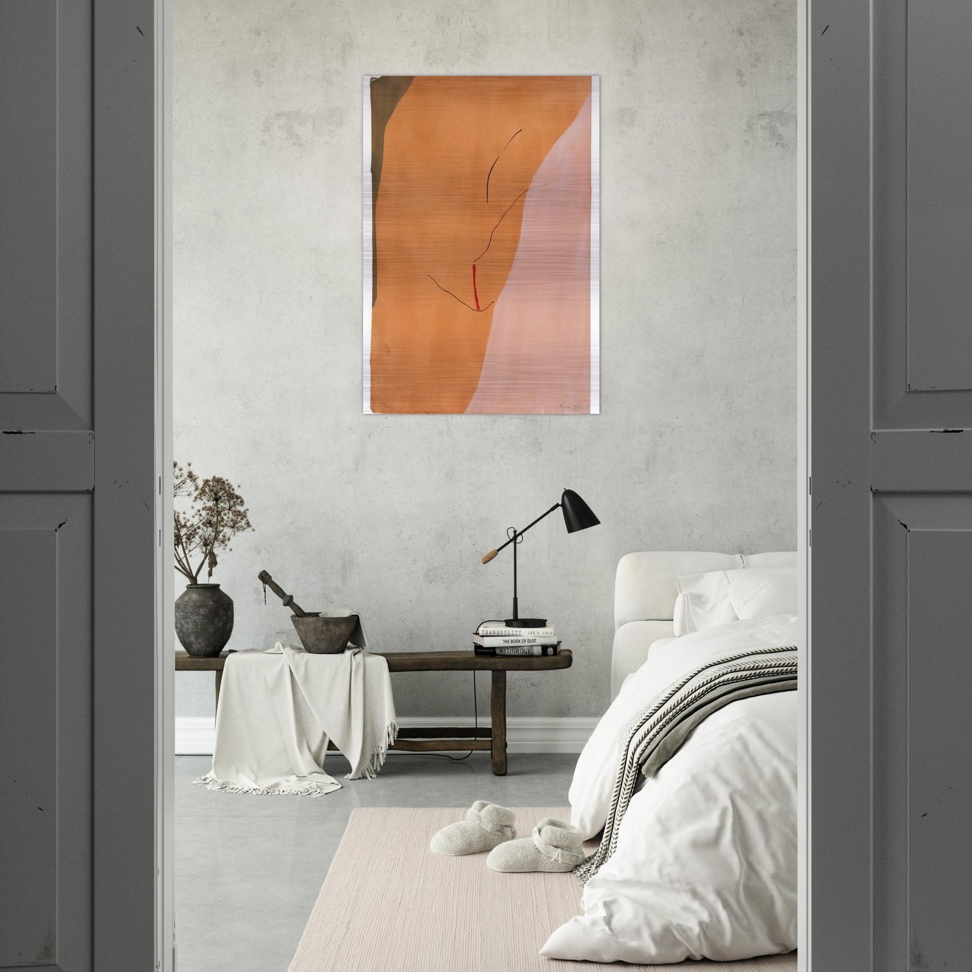 Sanguine Mood - 1971 - Helen Frankenthaler Brushed Aluminum Print - 70x100 cm / 28x40 inches | Helen Frankenthaler Aluminum Print | Helen Frankenthaler Prints