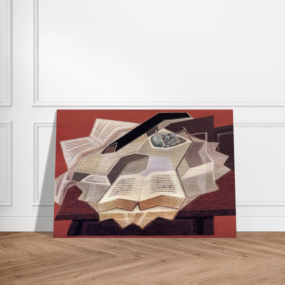 THE OPEN BOOK 1925 1 - Juan Gris Brushed Aluminum Print - 70x100 cm / 28x40 inches | Juan Gris Aluminum Print | Juan Gris Prints
