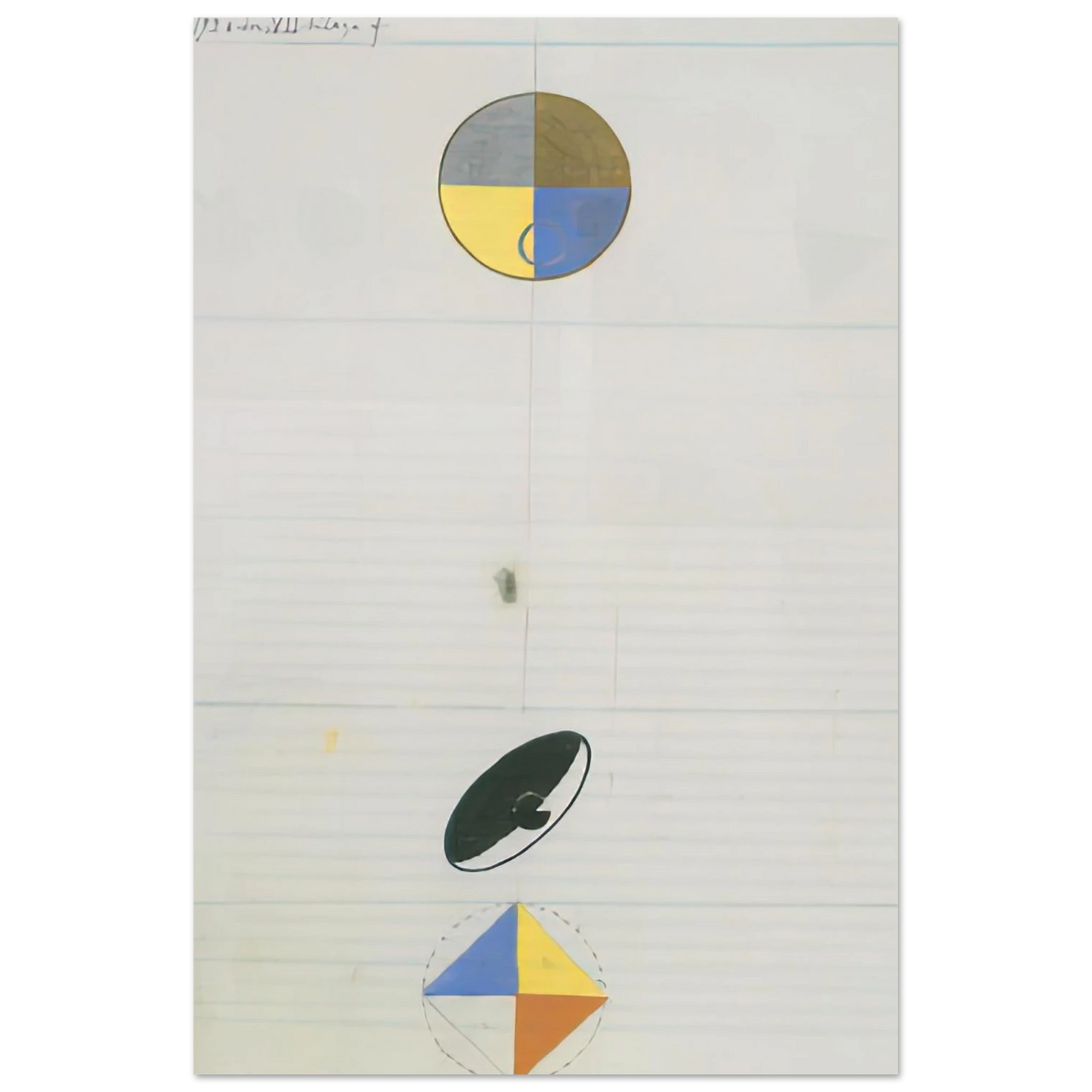Hilma af Klint - SERIES NO VII NO 3F 1920 Wall art - 15x20 cm / 6x8 inches - Fine Art Poster - -