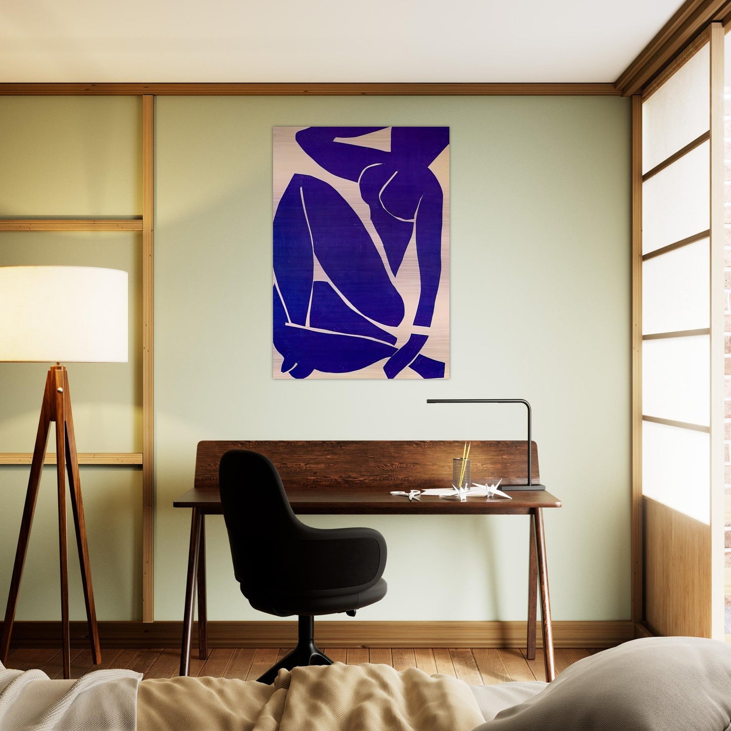 BLUE NUDE III 1952 - Henri Matisse Brushed Aluminum Print - 70x100 cm / 28x40 inches | Henri Matisse Aluminum Print | Henri Matisse Prints