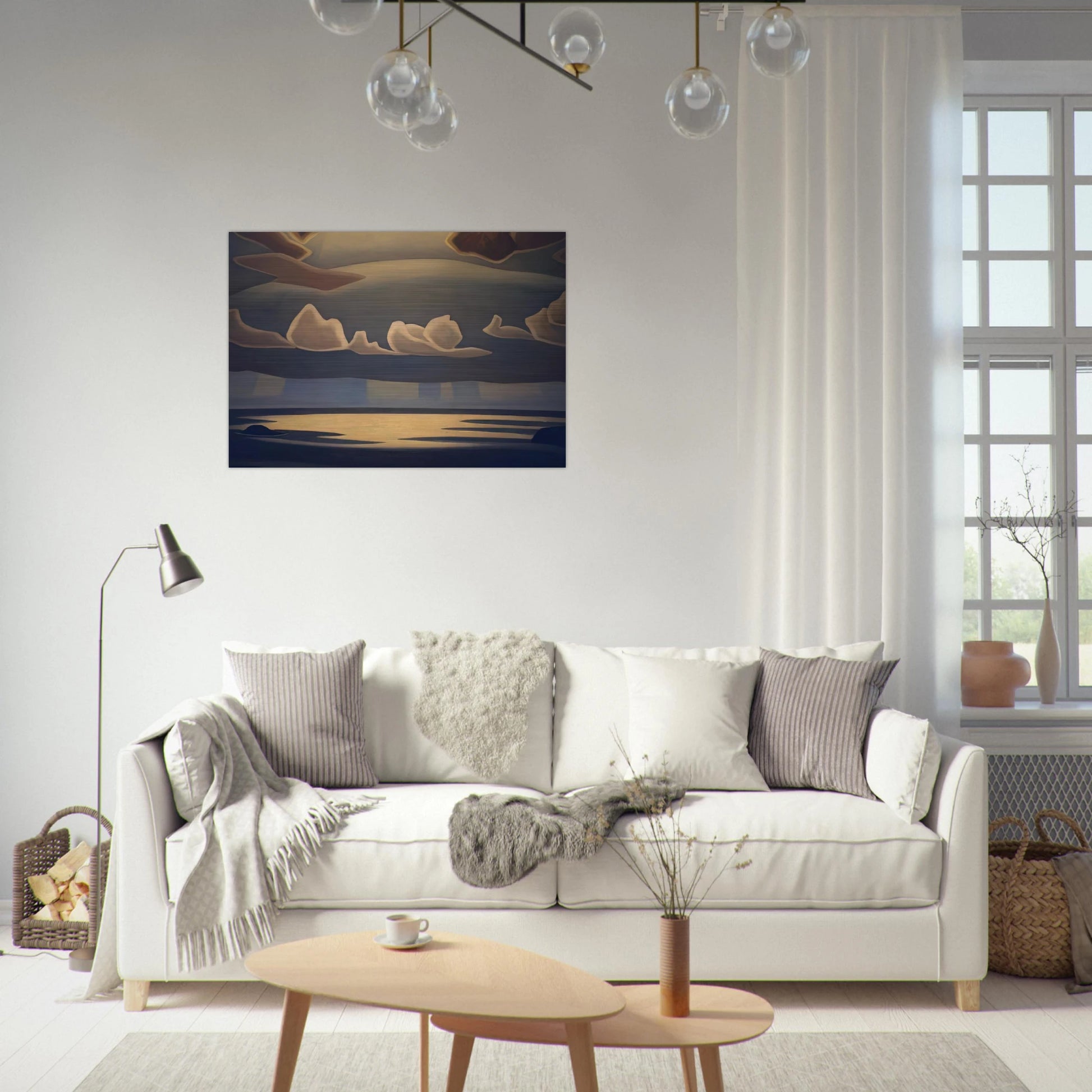 From the North Shore, Lake Superior - 1927 - Lawren Harris Brushed Aluminum Print - 70x100 cm / 28x40 inches | Lawren Harris Aluminum Print | Lawren Harris Prints