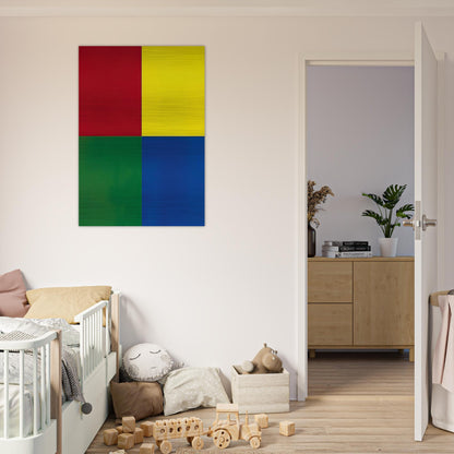 QUATTRO COLORI 2007 - Gerhard Richter Brushed Aluminum Print - 70x100 cm / 28x40 inches | Gerhard Richter Aluminum Print | Gerhard Richter Prints