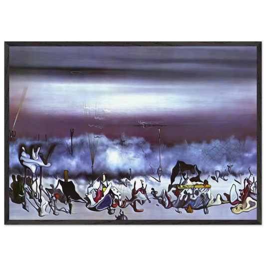 The Ribbon of Extremes - Yves Tanguy 70x100 cm / 28x40 inches Framed Art Print – Black Wooden Frame