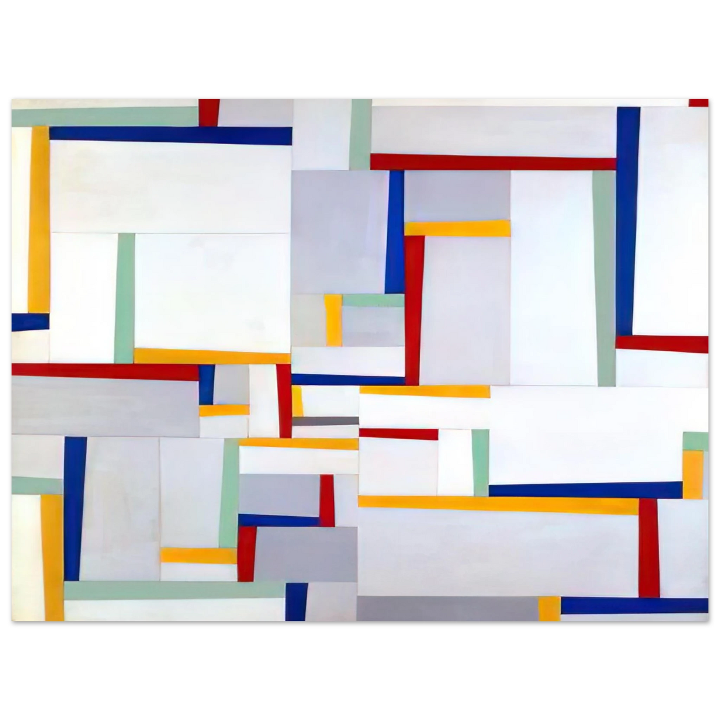 Fritz Glarner - Relational Painting #9 - 1946  75x100 cm / 30x40inches Fine Art Poster
