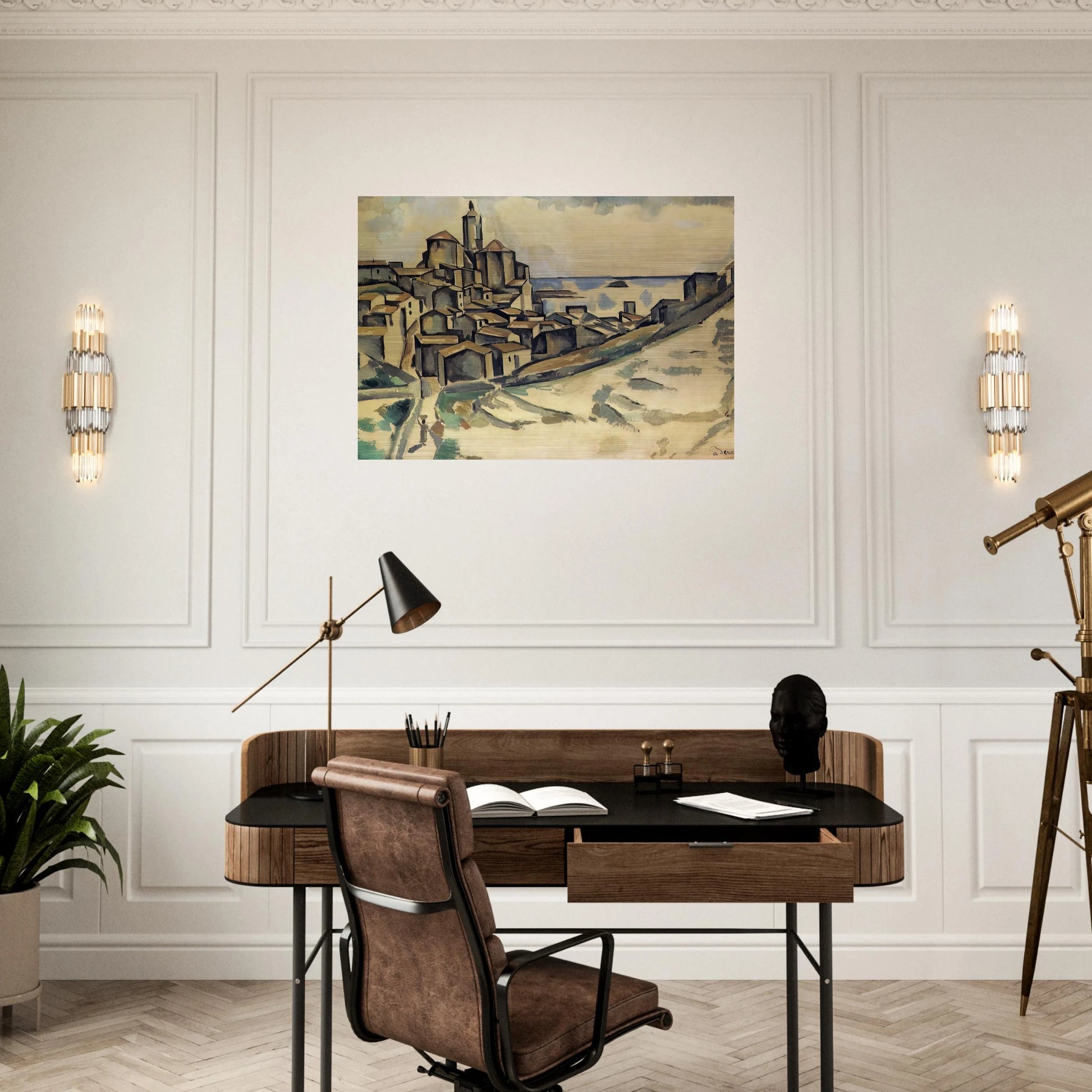 LANDSCAPE AT CADAQUES - Andre Derain Brushed Aluminum Print - 70x100 cm / 28x40 inches | Andre Derain Aluminum Print | Andre Derain Prints