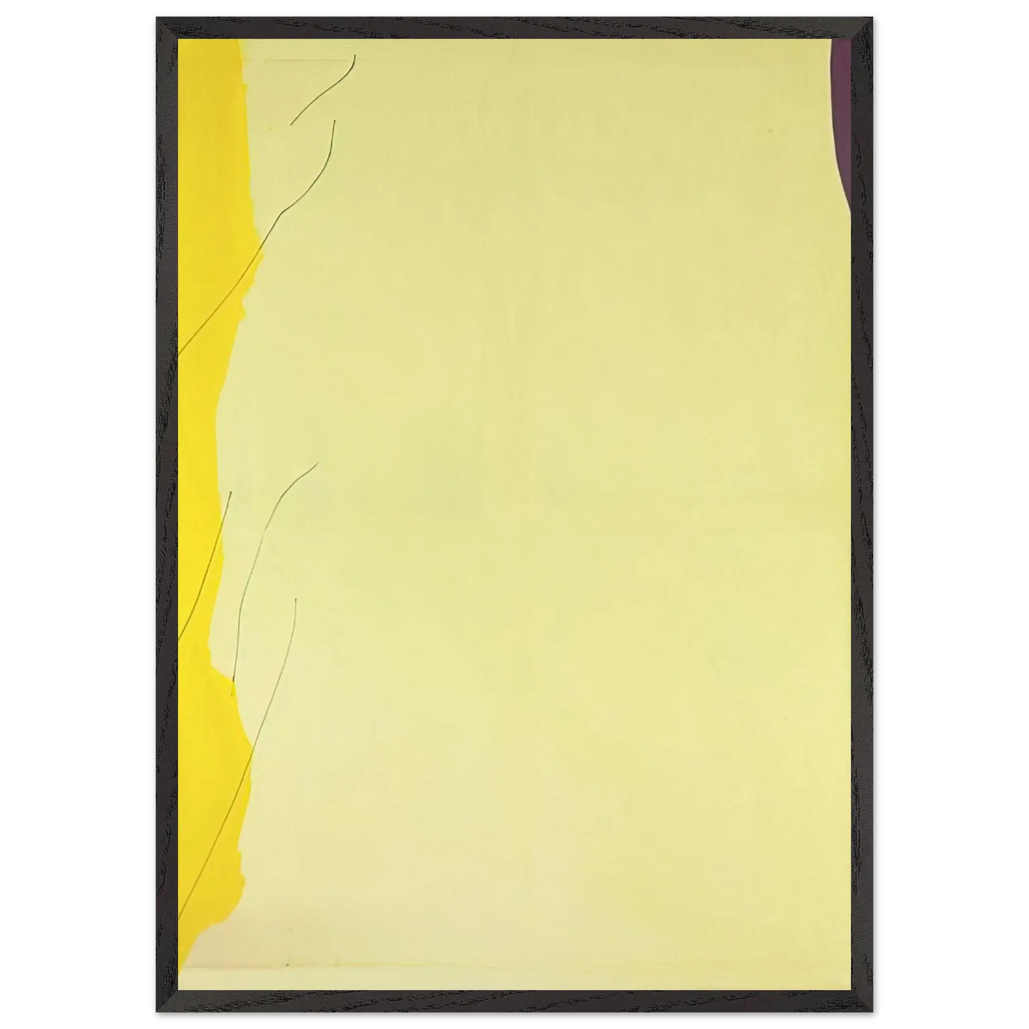 Helen Frankenthaler - Distillation - 1973 Wall art - 45x60 cm / 18x24 Inches - Premium Wooden Framed Poster With Fine Art Paper - Black frame