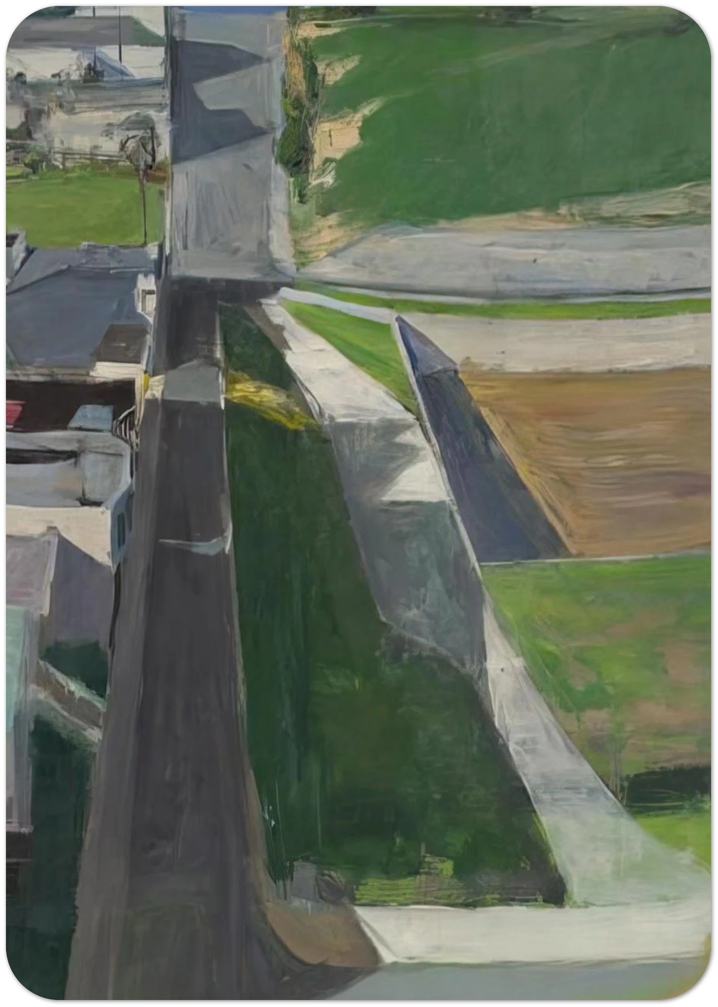 Cityscape I By Richard Diebenkorn Pack of 10 Post Cards | Richard Diebenkorn Post Cards | A6 (10.5 x 14.8 cm) - 4.1 x 5.8 inches
