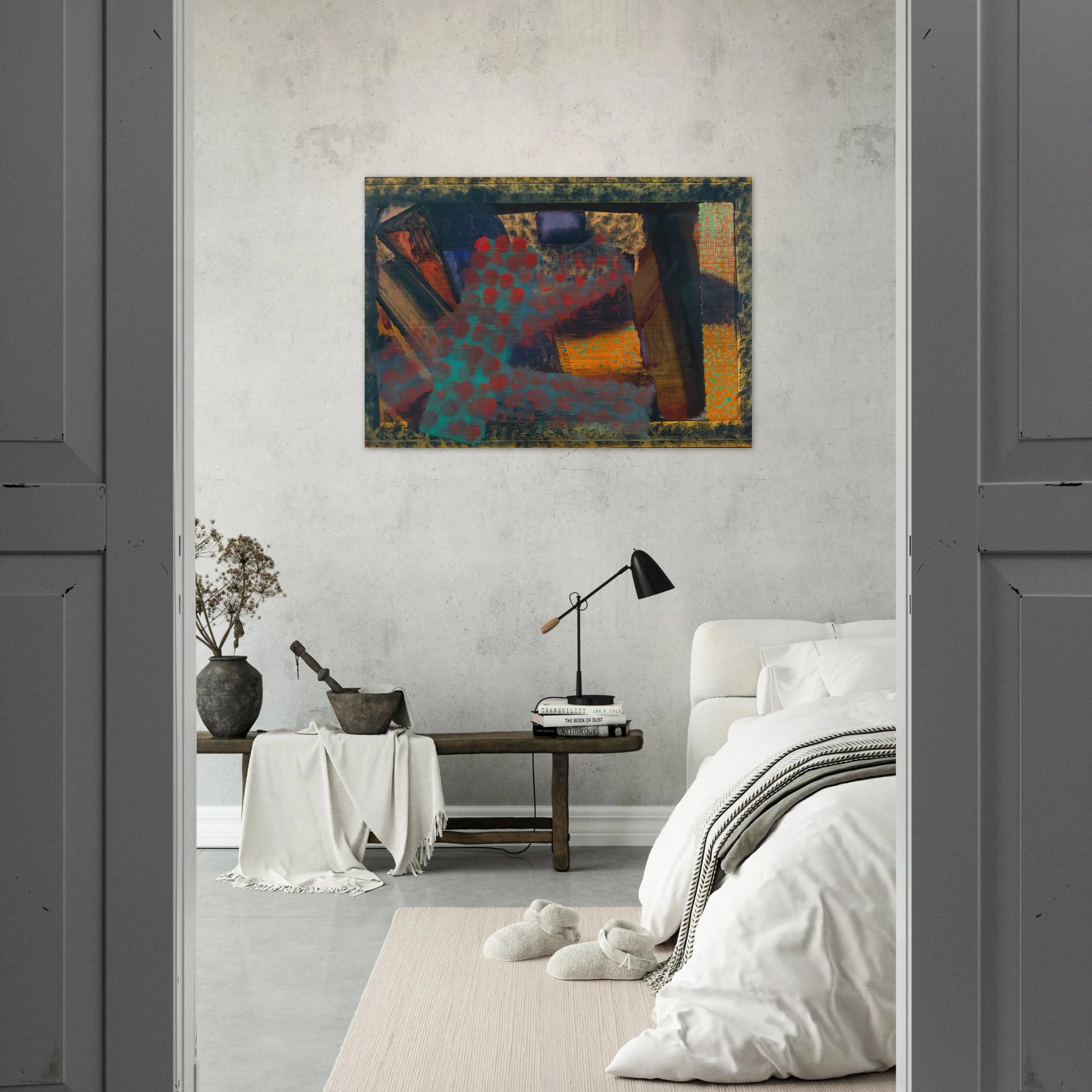 Dinner at Smith Square - 1979 - Howard Hodgkin Brushed Aluminum Print - 70x100 cm / 28x40 inches | Howard Hodgkin Aluminum Print | Howard Hodgkin Prints