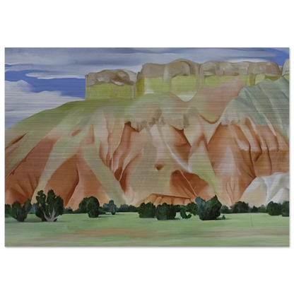 My Backyard - Georgia O'Keeffe Brushed Aluminum Print - 70x100 cm / 28x40 inches | Georgia O'Keeffe Aluminum Print | Georgia O'Keeffe Prints