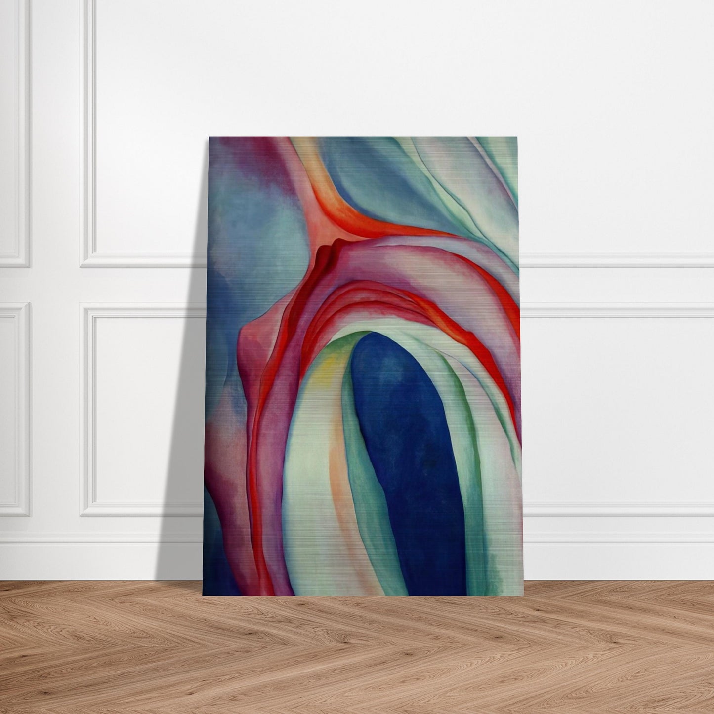 Music Pink and Blue II - Georgia O'Keeffe Brushed Aluminum Print - 70x100 cm / 28x40 inches | Georgia O'Keeffe Aluminum Print | Georgia O'Keeffe Prints