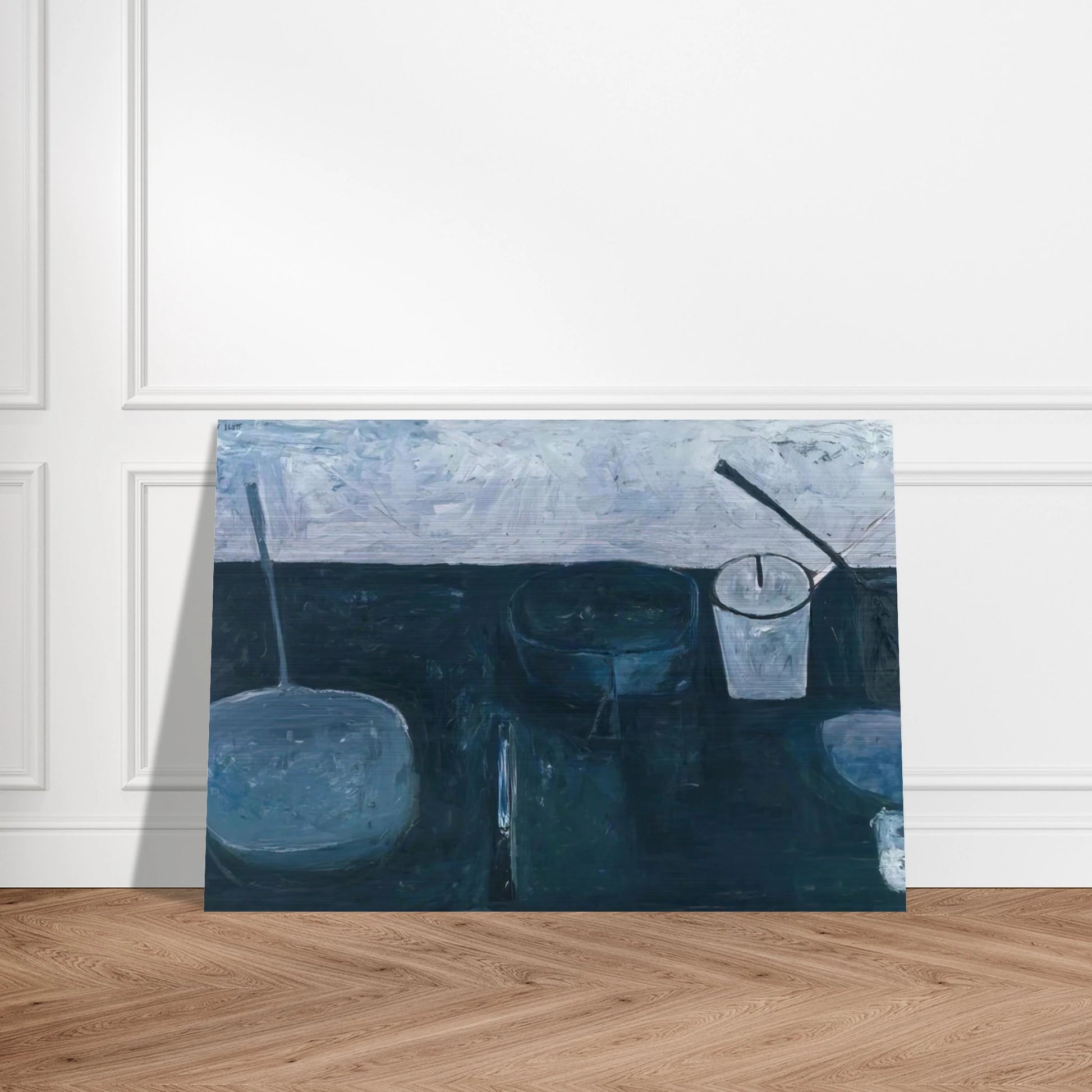 Winter Still Life - 1956 - William Scott Brushed Aluminum Print - 70x100 cm / 28x40 inches | William Scott Aluminum Print | William Scott Prints