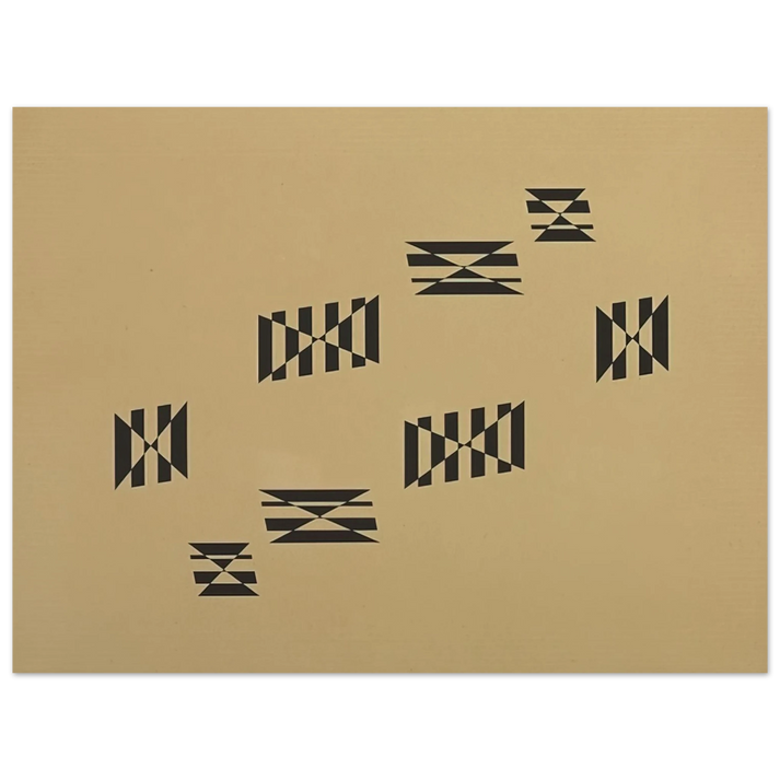 Helio Oiticica - Metaesquema - 1957  75x100 cm / 30x40inches Fine Art Poster