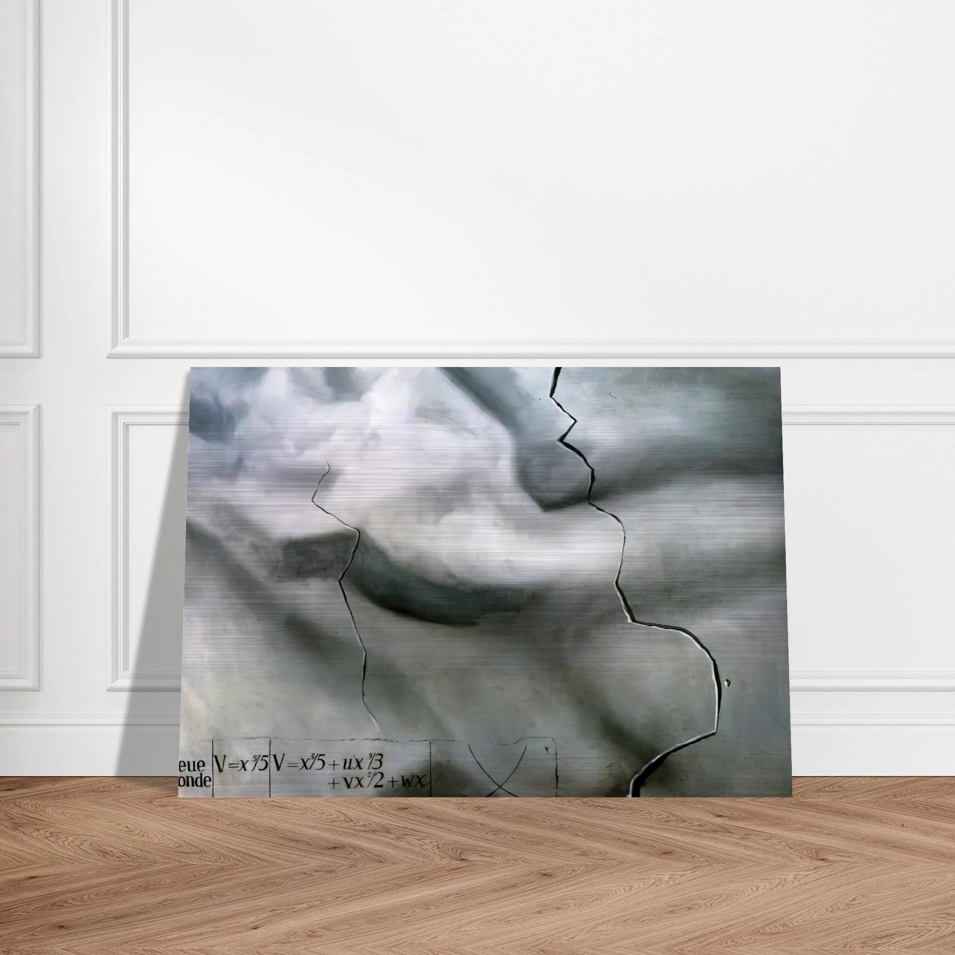 TOPOLOGICAL ABDUCTION OF EUROPE HOMAGE TO RENE THOM - Salvador Dali Brushed Aluminum Print - 70x100 cm / 28x40 inches | Salvador Dali Aluminum Print | Salvador Dali Prints