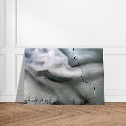 TOPOLOGICAL ABDUCTION OF EUROPE HOMAGE TO RENE THOM - Salvador Dali Brushed Aluminum Print - 70x100 cm / 28x40 inches | Salvador Dali Aluminum Print | Salvador Dali Prints