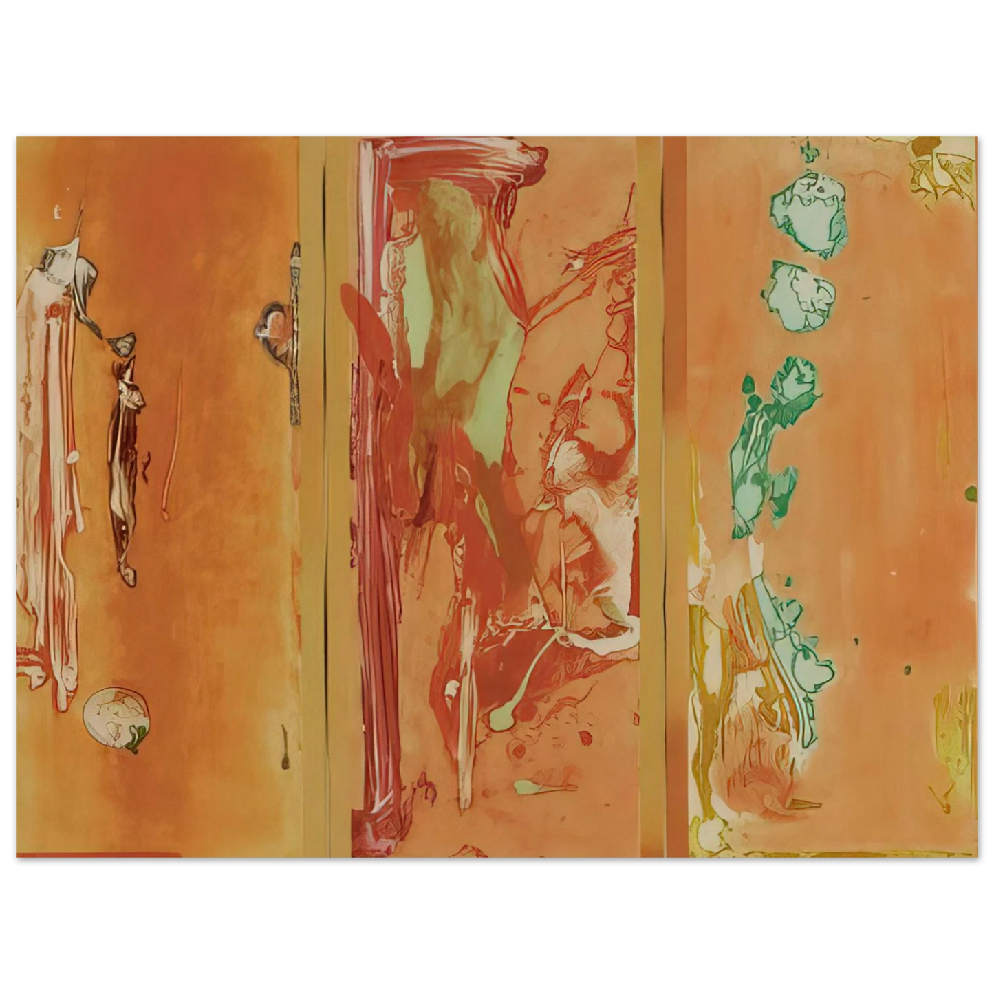 Helen Frankenthaler - Gateway - 1988 Wall art - 40x50 cm / 16x20 inches - Premium Wooden Framed Poster With Fine Art Paper-canvas - White frame