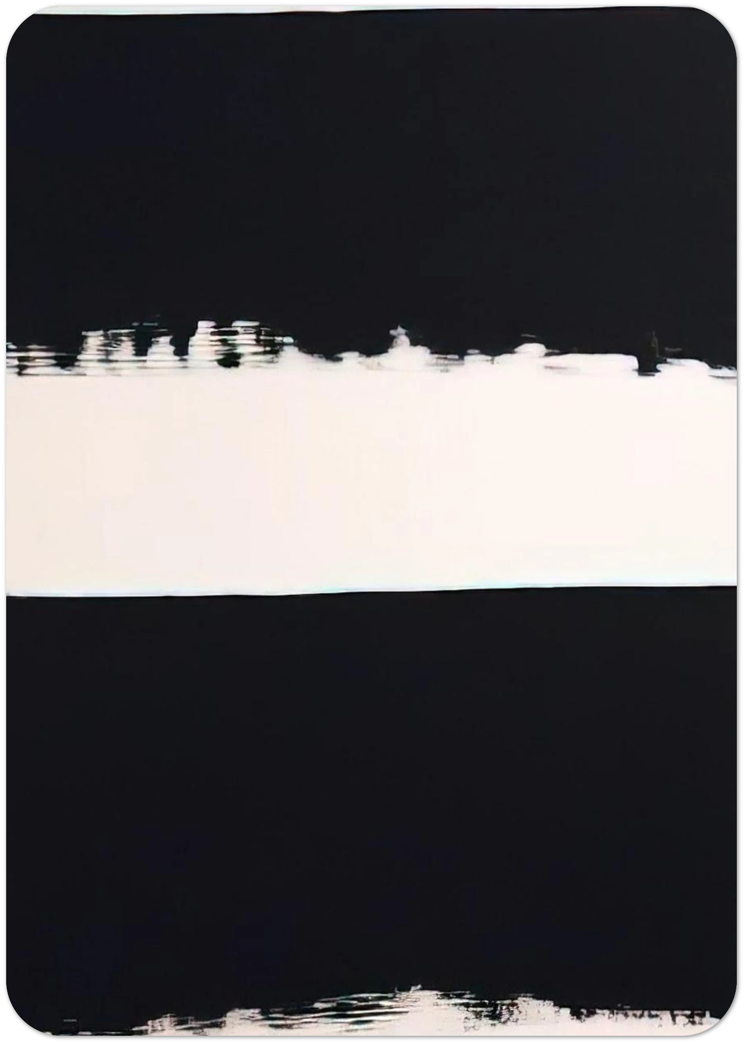 Gouache 2004 B-7 - 2004 By Pierre Soulages Pack of 10 Post Cards | Pierre Soulages Post Cards | A6 (10.5 x 14.8 cm) - 4.1 x 5.8 inches