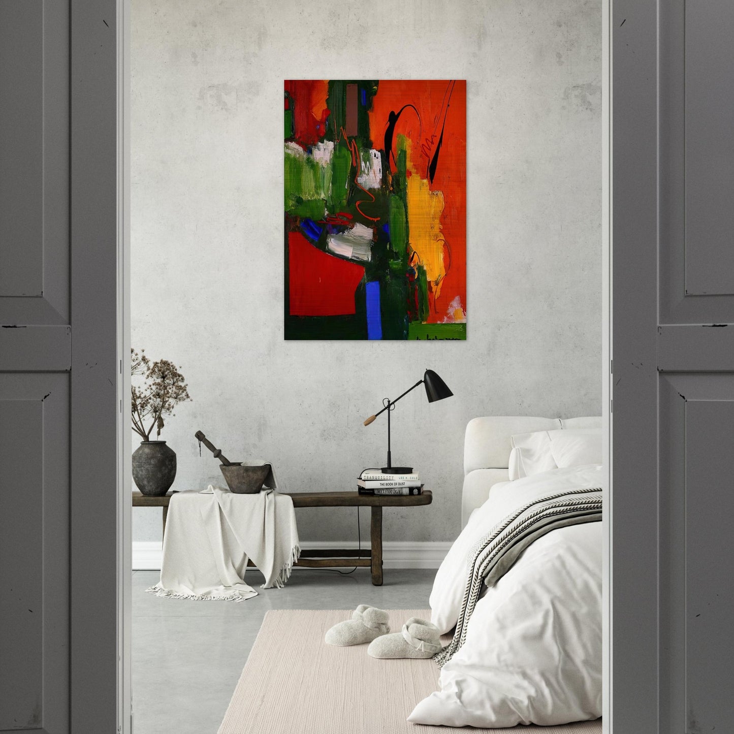 The Lark - Hans Hofmann Brushed Aluminum Print - 70x100 cm / 28x40 inches | Hans Hofmann Aluminum Print | Hans Hofmann Prints