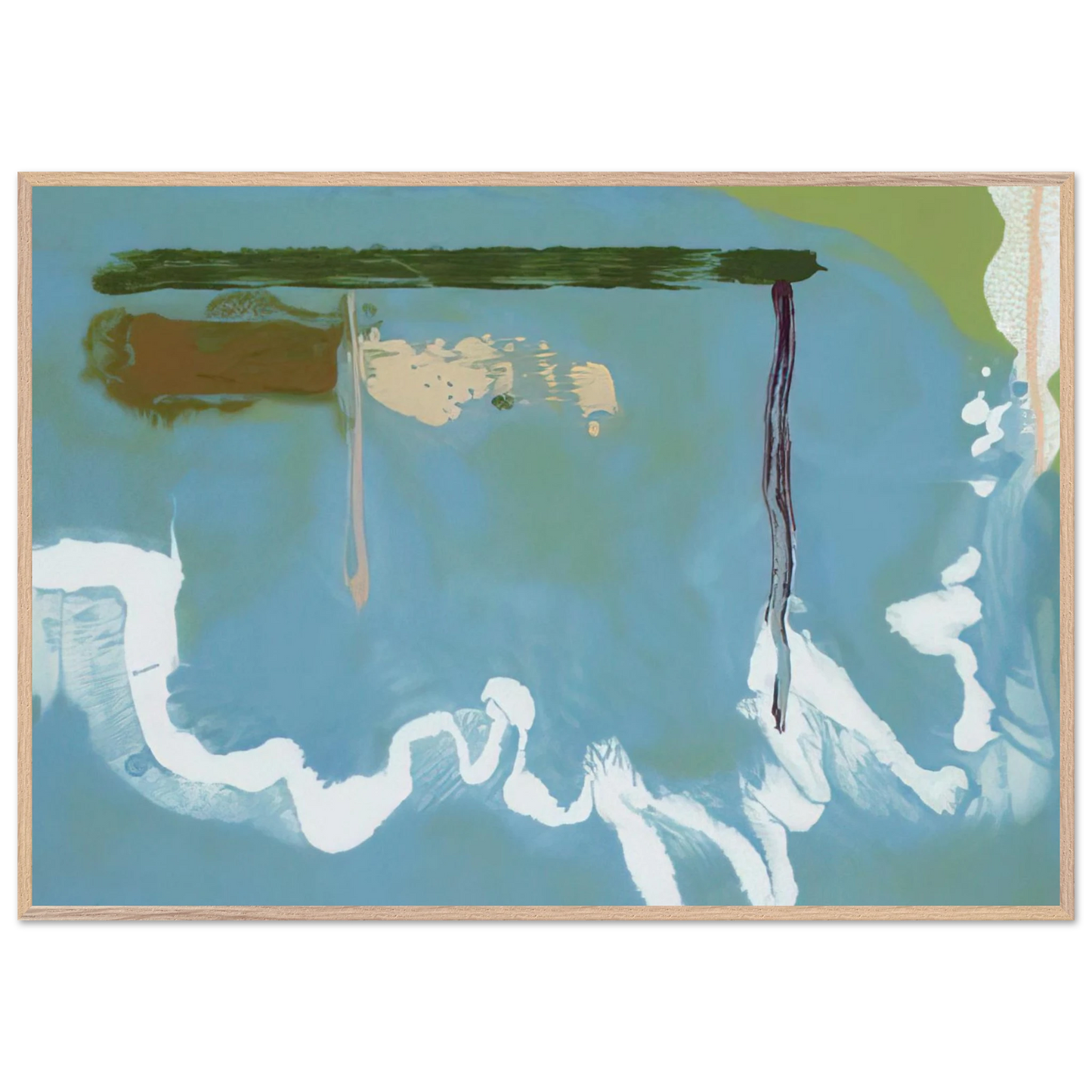 Helen Frankenthaler - Skywriting - 1997 Wall art - 28x43  cm / XL (11x17 inches) - Fine Art Poster-canvas - -