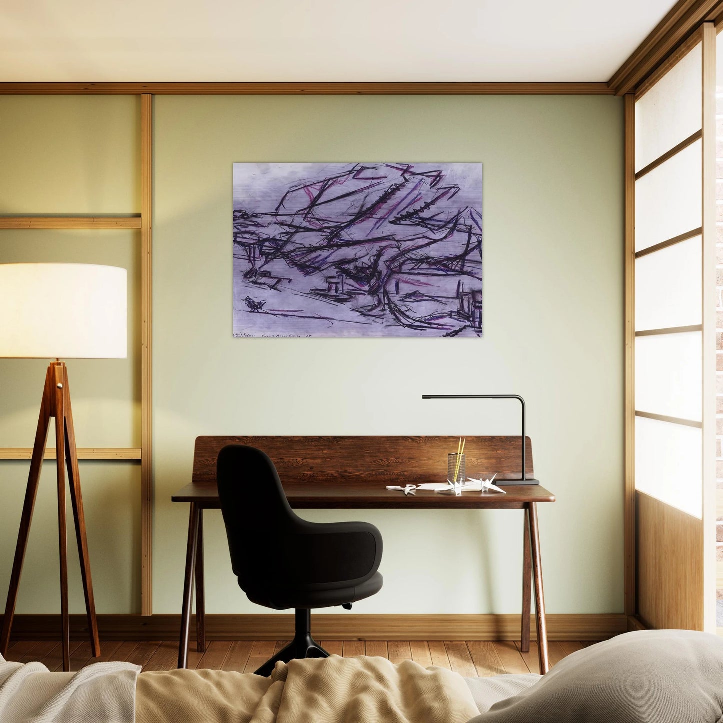 TREE AT TRETIRE - Frank Auerbach Brushed Aluminum Print - 70x100 cm / 28x40 inches | Frank Auerbach Aluminum Print | Frank Auerbach Prints