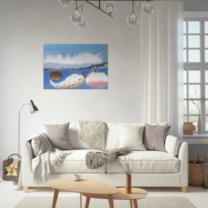 Fruit by the shore - 1992 - Mary Fedden Brushed Aluminum Print - 70x100 cm / 28x40 inches | Mary Fedden Aluminum Print | Mary Fedden Prints