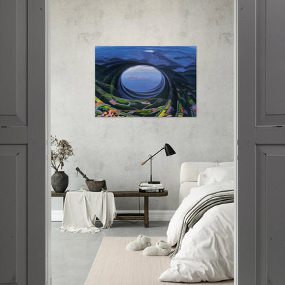 Primavera Umbria - 1923 - Gerardo Dottori Brushed Aluminum Print - 70x100 cm / 28x40 inches | Gerardo Dottori Aluminum Print | Gerardo Dottori Prints