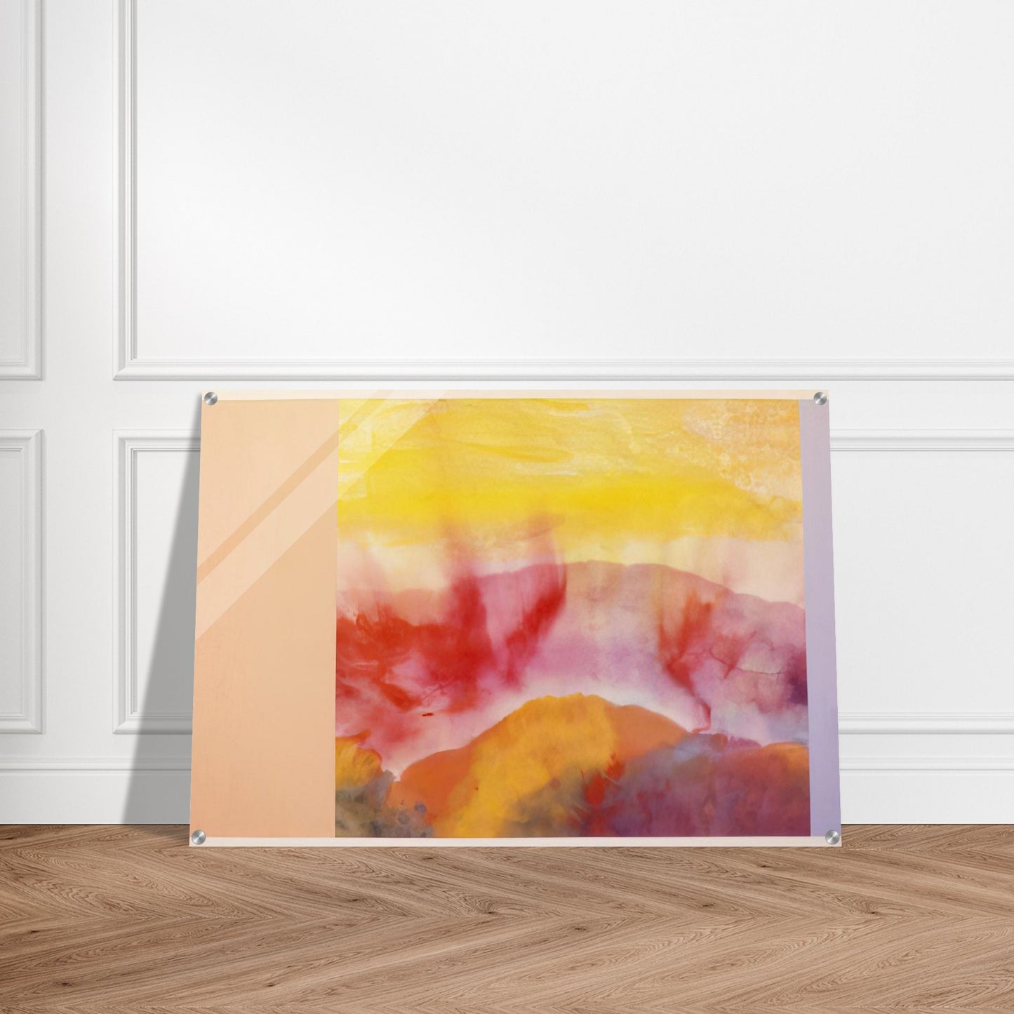Mountain Morning - 1993 - Ronnie Landfield Acrylic Print - 70x100 cm / 28x40″ inches