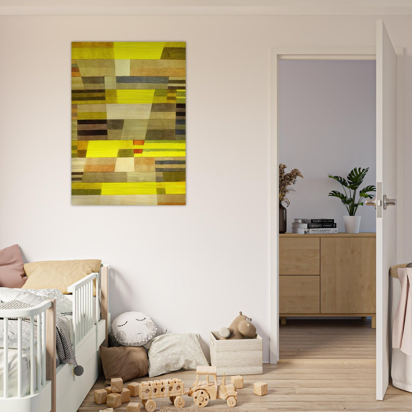 MONUMENT 1929 - Paul Klee Brushed Aluminum Print - 70x100 cm / 28x40 inches | Paul Klee Aluminum Print | Paul Klee Prints