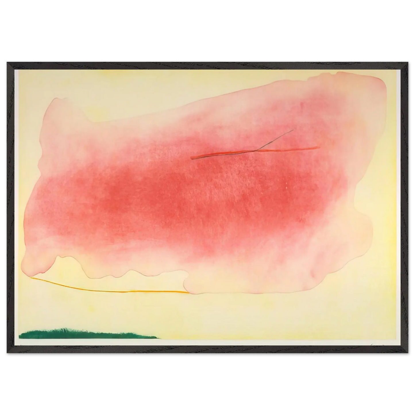 Helen Frankenthaler - Nepenthe - 1972 Wall art - A1 (59.4 x 84.1  cm) - Premium Wooden Framed Poster With Fine Art Paper - Wood frame